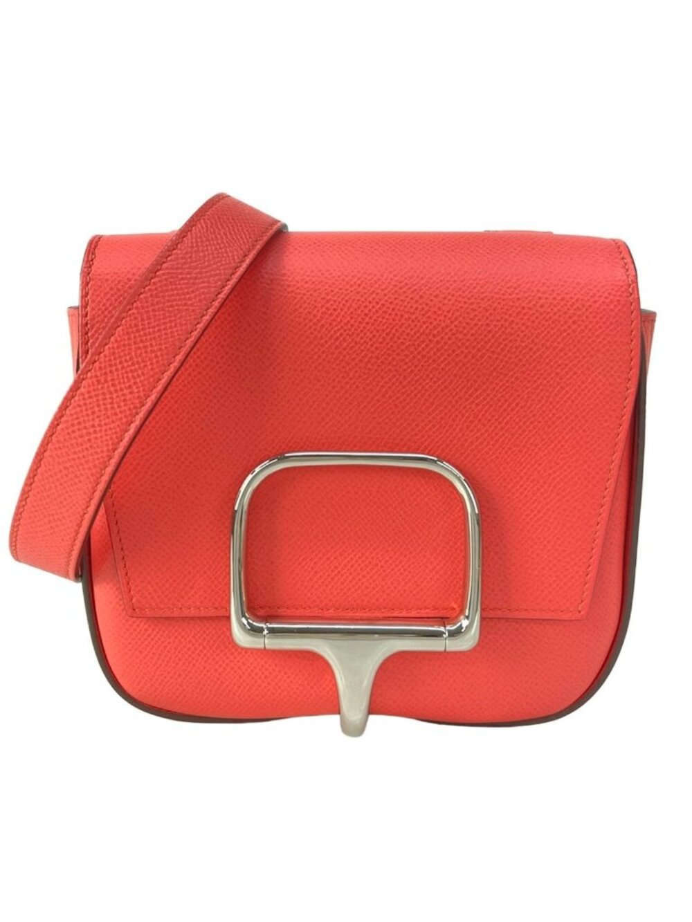 Hermes Shoulder Bag Della Cavalleria Rose Jaipur Silver
